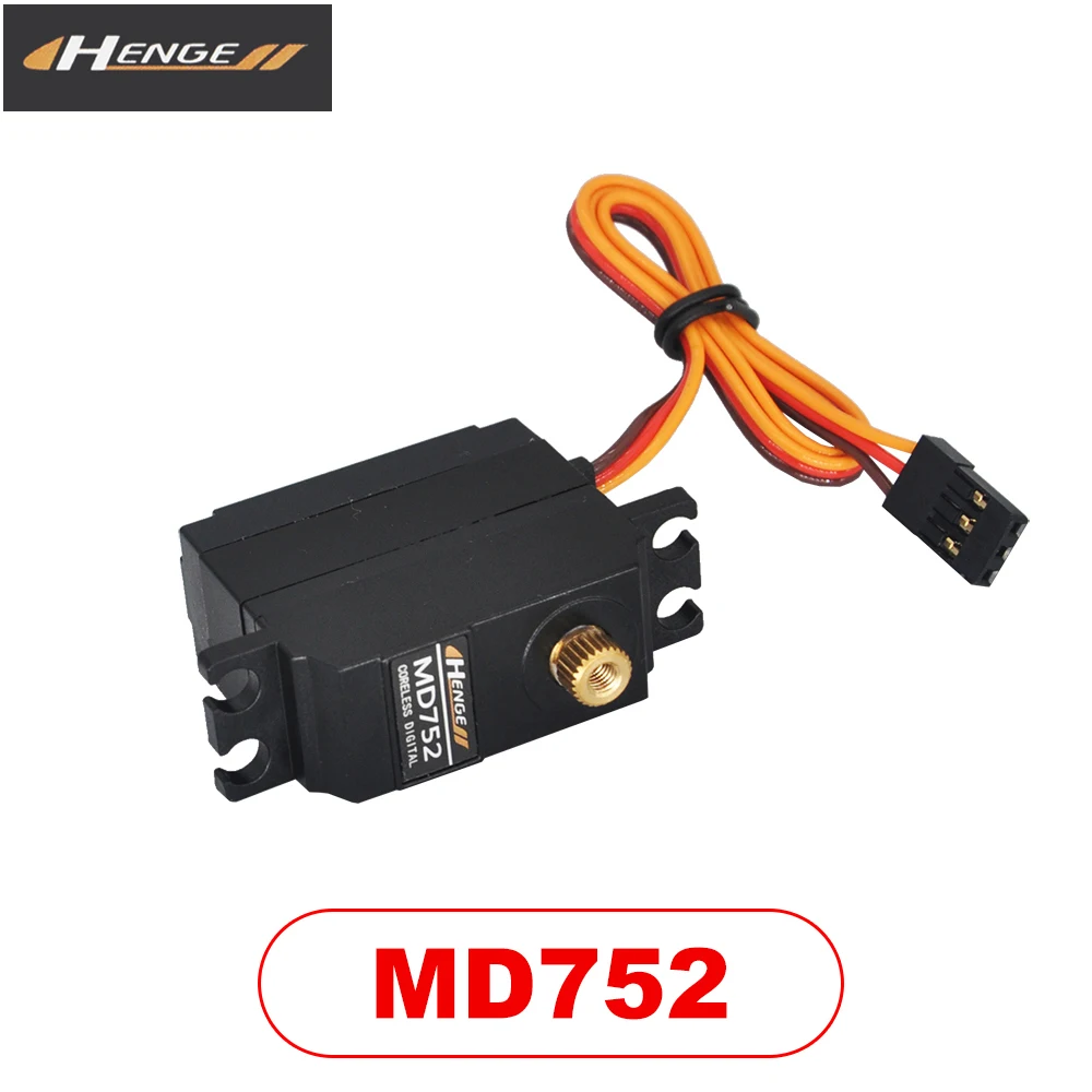 

Henge MD752 Coreless Metal Gear Digital Servo 28g 0.11sec 6.3KG 6V For RC 450 500 Helicopter Swash Plate