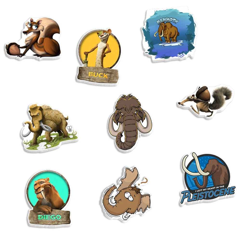 

10 Pieces/lot Disney Ice Age Flat Resin DIY Earrings Home Decoration Accessories