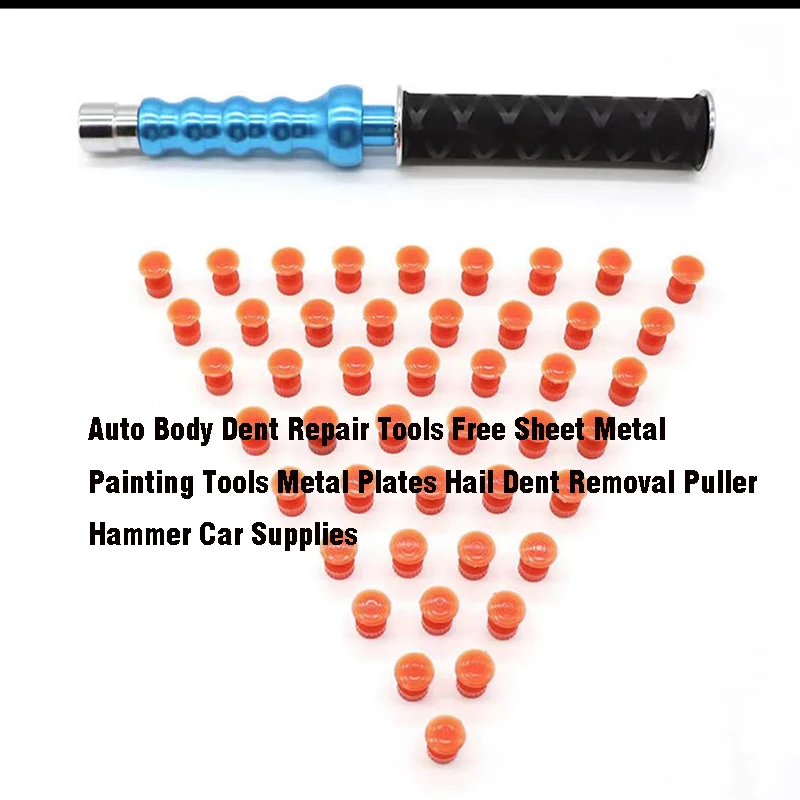 Auto Body Dent Repair Tools Free Sheet Metal Painting Tools Metal Plates Hail Dent Removal Puller Hammer Car Supplies