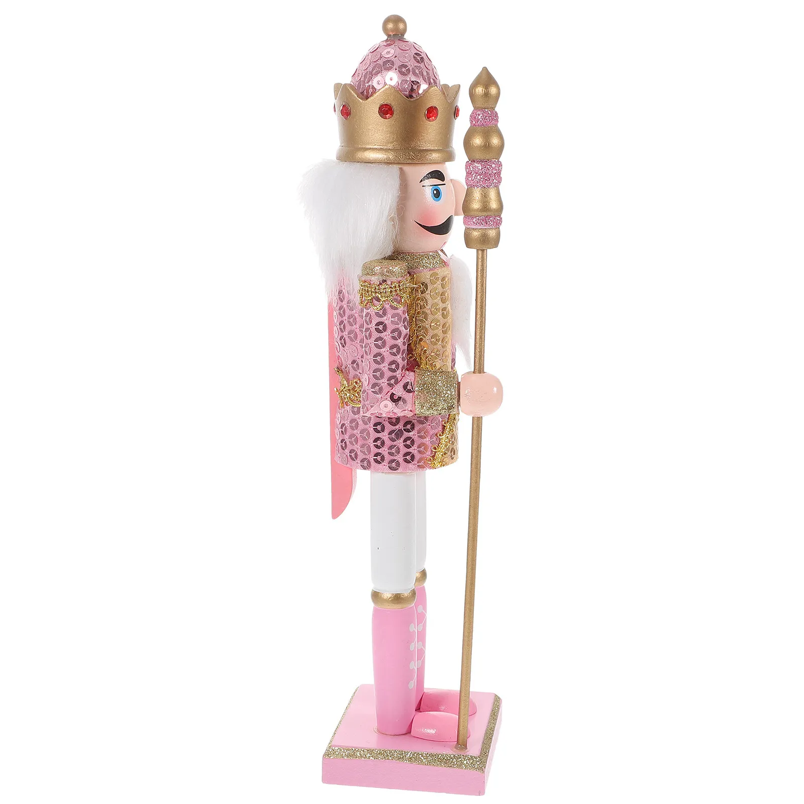 

Christmas Nutcracker Decorations Wooden Nutcracker Soldier Statue Hand-Painted Christmas Ornaments Festive Holiday Xmas Decor