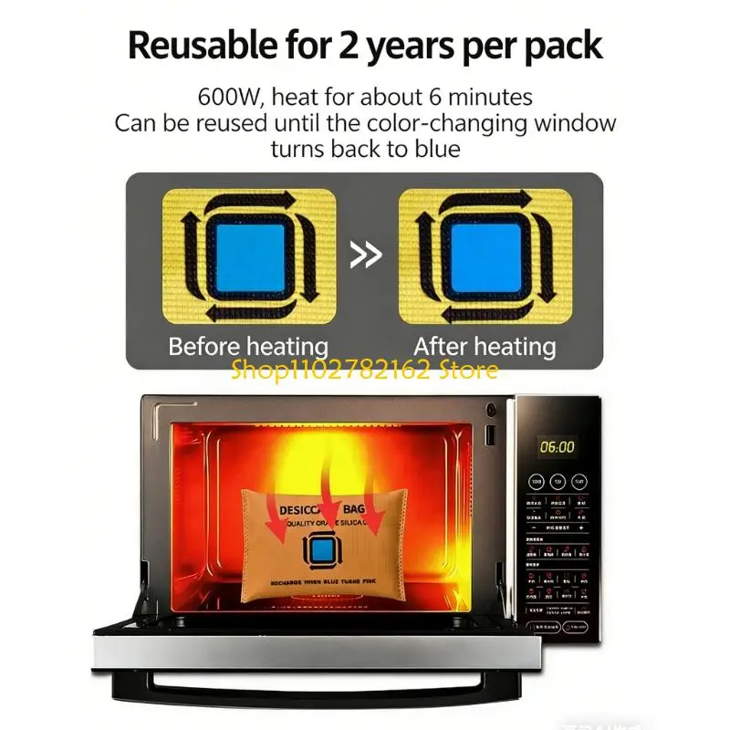 

547B Compacted Portable Silicone Moisture Absorber Bag Preventing Dampness in Vehicles and Living Space Efficient Solution