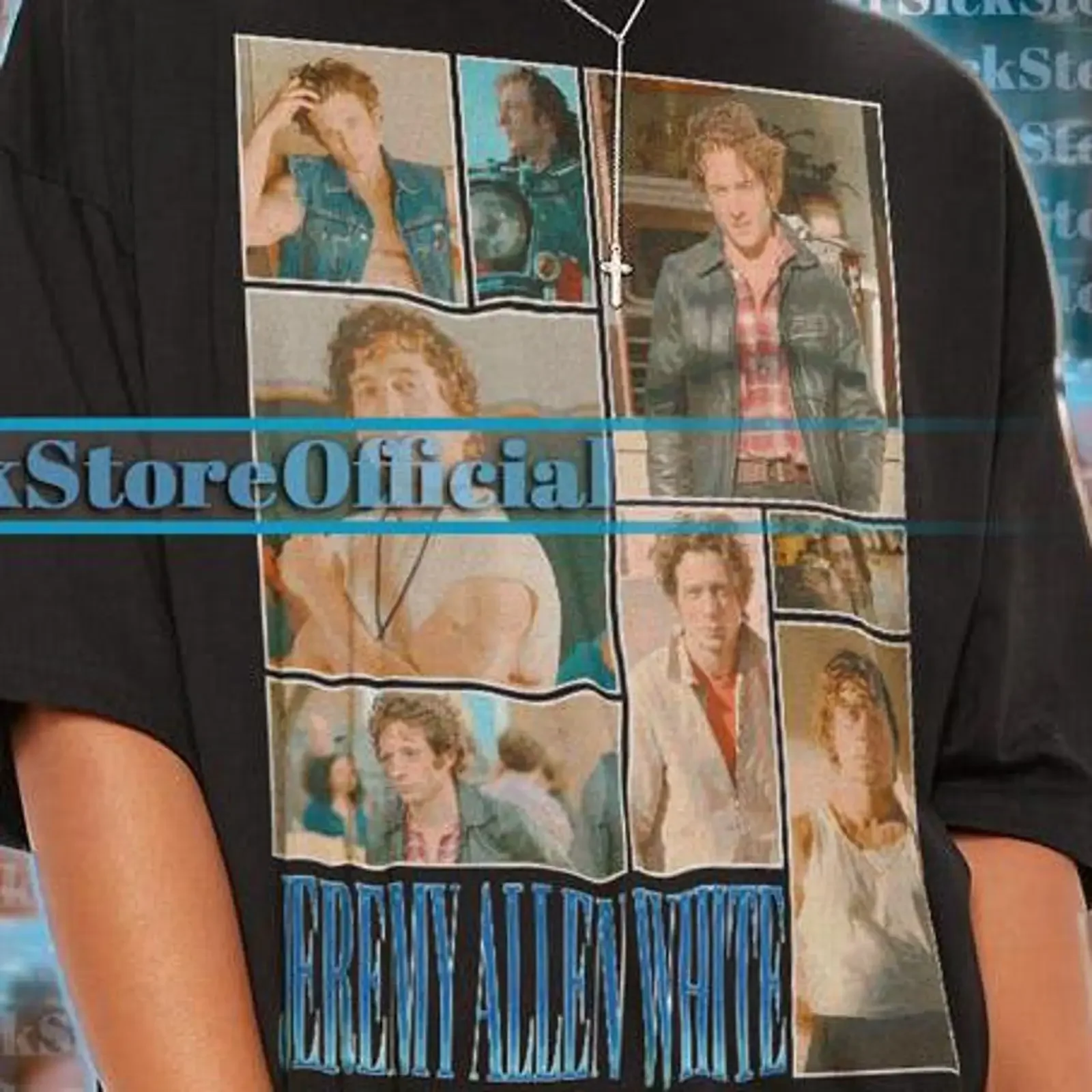 Vintage Jeremy Allen White Homage T Shirt Retro 90s Casual  Top Fan  vintage Washed Stretched Unisex designer clothes homme