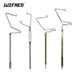 WIFREO 1PC Stainless Steel Fly Tying Whip Finisher Brass Rotating Fishing Fly Tying Tool Dry Fly Nymph Knotting Tools