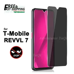 Anti Spy Screen Protector For T-Mobile REVVL 7 5G Privacy Tempered Glass 9H Anti Peep Scratch High Aluminum