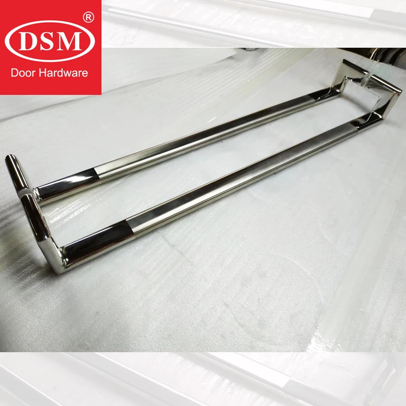 800mm Offset Entrance Door Handle Oval Tube Bar Brushed SUS304 Stainless Steel Pull Handle Suitable For Glass,Wooden Door PA-136