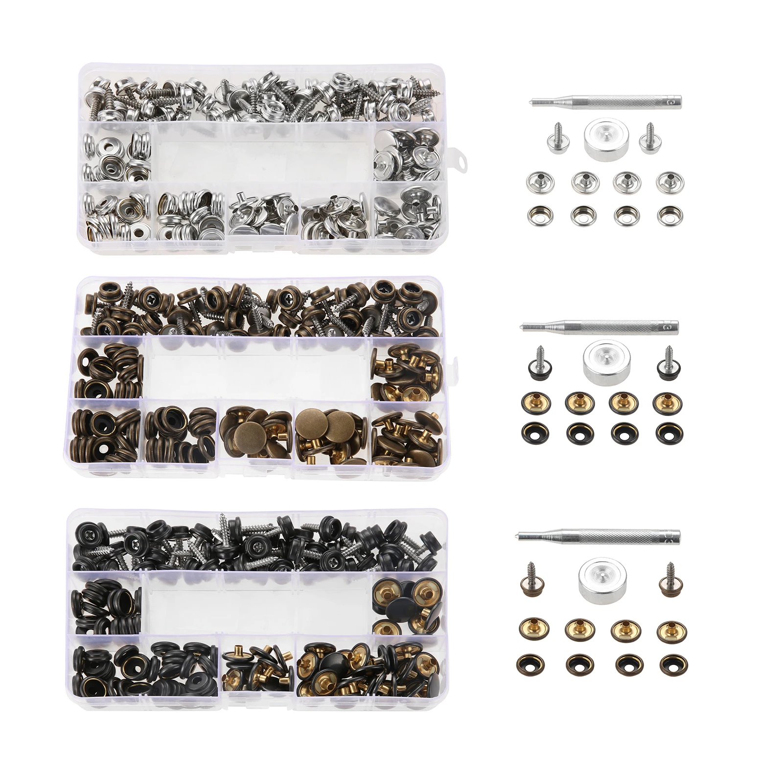 

Набор морских защелок из нержавеющей стали с 50 винтами, 50 шт., розетка 3/8 дюйма и 50 шт. колпачков для холщовых палаток, детская коляска из парусника