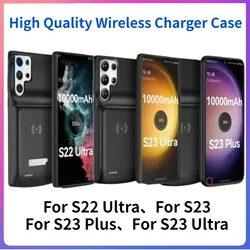 10000mAh Battery Charger Case for Samsung Galaxy S22 S23 S24 Ultra Plus Wireless Magnetic Charging Power Bank Cover High Quality