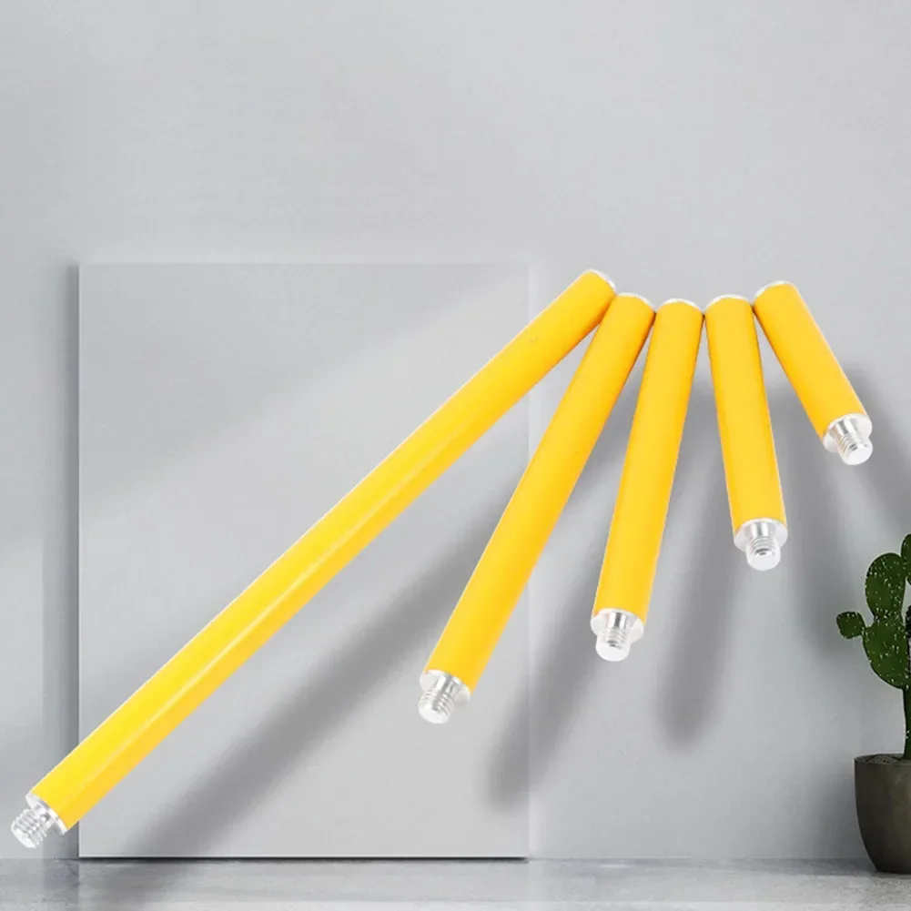 1PCS 10-60cm 5/8 Threaded GPS/RTK Extension Rod Yellow Diameter 25 Mm GPS Surveying Pole Antenna Extend Section For GNSS