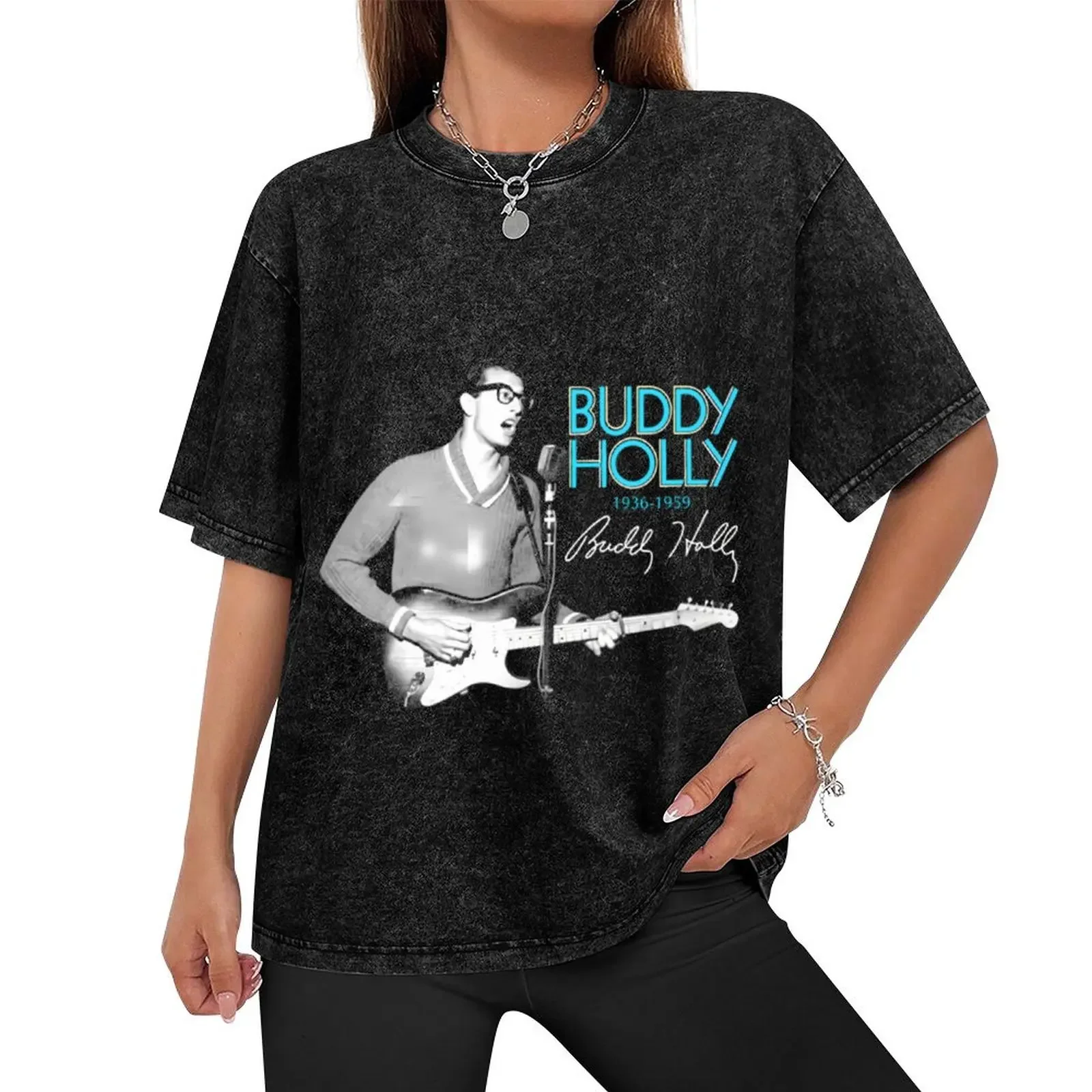 Buddy Holly T-Shirt oversizeds oversized cute tops mens graphic t-shirts pack