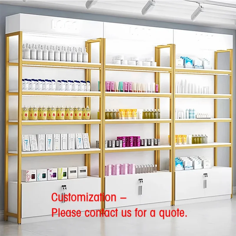 custom.Heavy Duty Gondola Shelving Double-Sided Retail Rack Supermarkets Convenient Shops Made of Durable Metallic