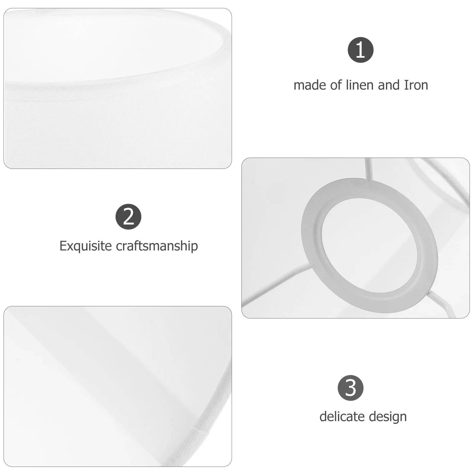 

Round Table Lamp Shade Modern Simple Bedroom Living Room Decorative Cover E27 Lampshades Small Pendant Floor Lamp Shades