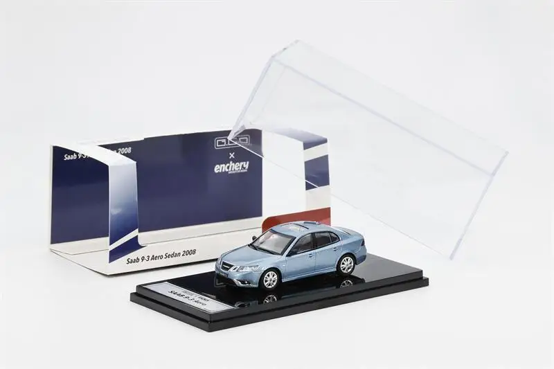 GCD x Enchery 1:64 Aero Sedan 2008 Saab 9-3 Modelo de Carro em Miniatura Die-Cast para Presentes
