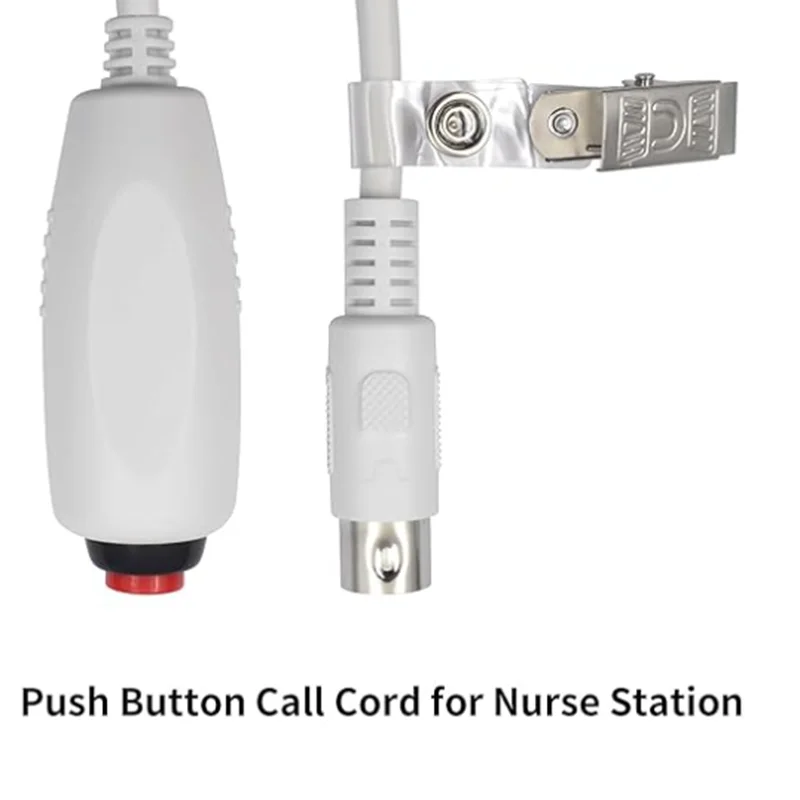 3m DIN 8pin Nurse Emergency Call Interface Button Switch Line Telephone Plug Cable With Bedsheet Clip Universal Replacement Call