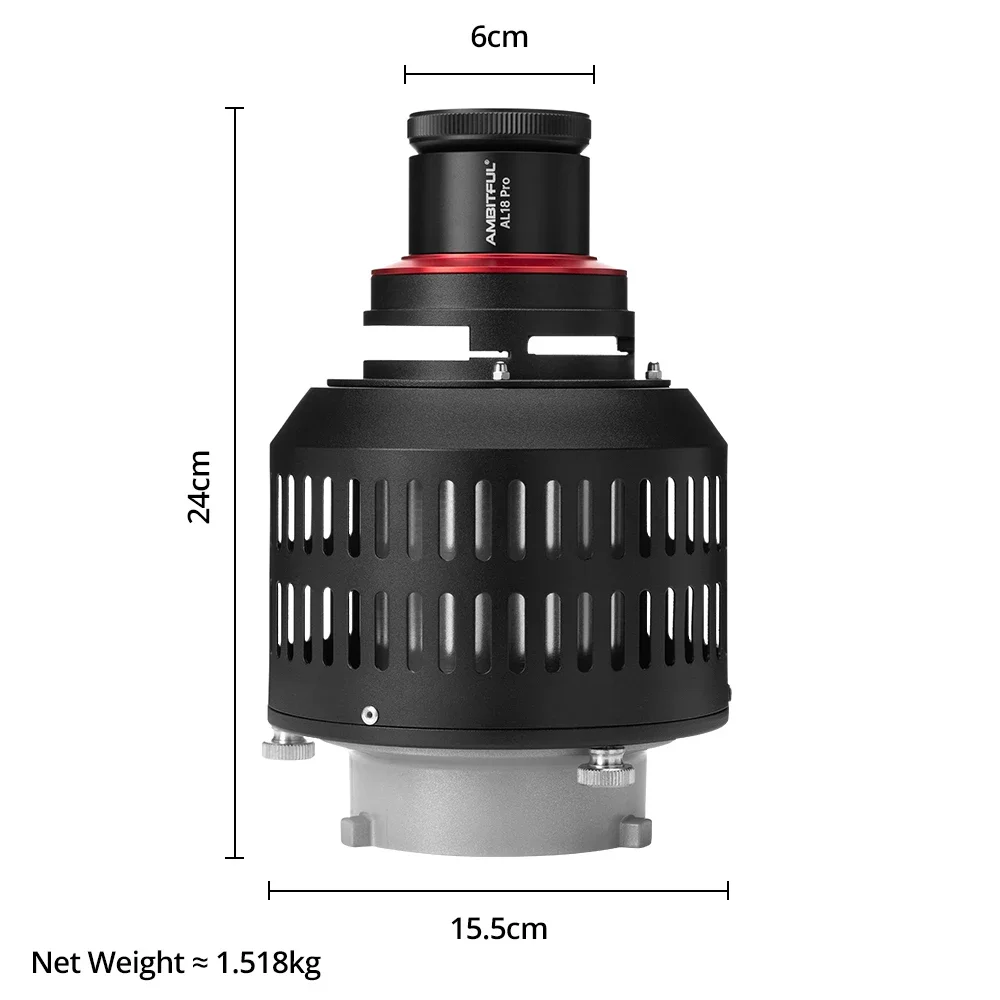 AMBITFUL AL-18 PRO Focalize Conical Snoots Photo Optical Condenser Art Special Effects Shaped Beam Light Cylinder lens Color Gel