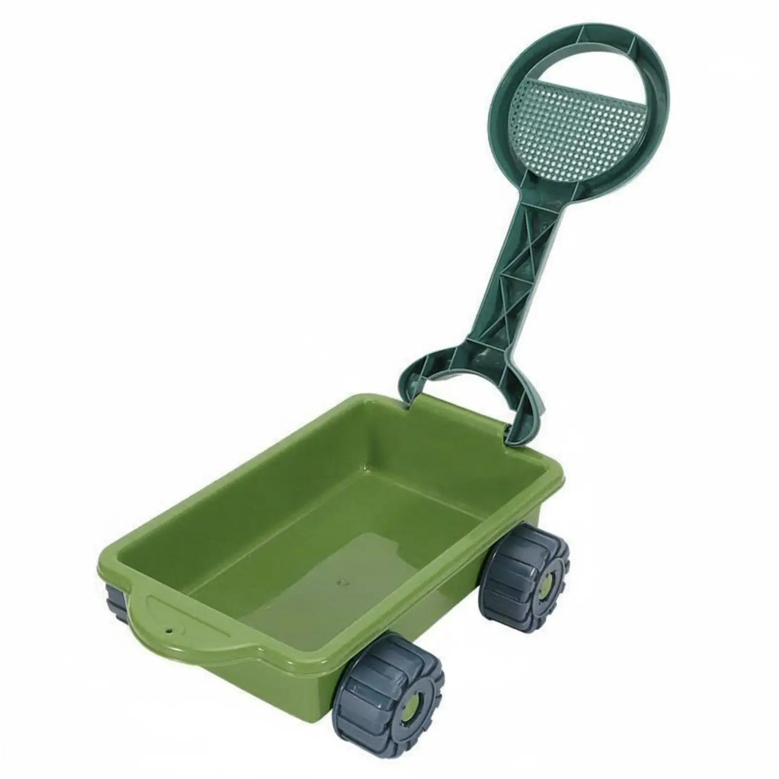Children Beach Cart Dinosaur Design Large Sand Wagon Outdoor Sand Toy Set for Boys Sandbox Adventures