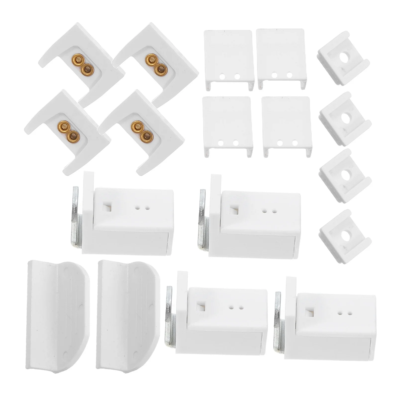 

18Pcs Window Blind Brackets Pleated Curtain Mounting Clips Stainless Steel ABS Copper Replacement Parts for Easy DIY