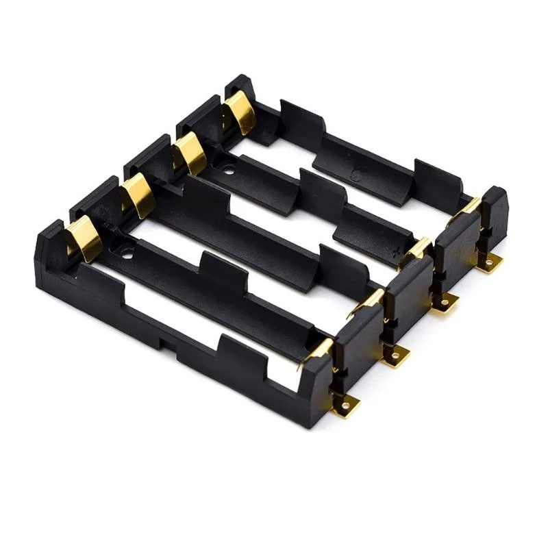Gold-Plated 18650 Battery Box Can Connected In Series Parallel 3-slot/4-Slot