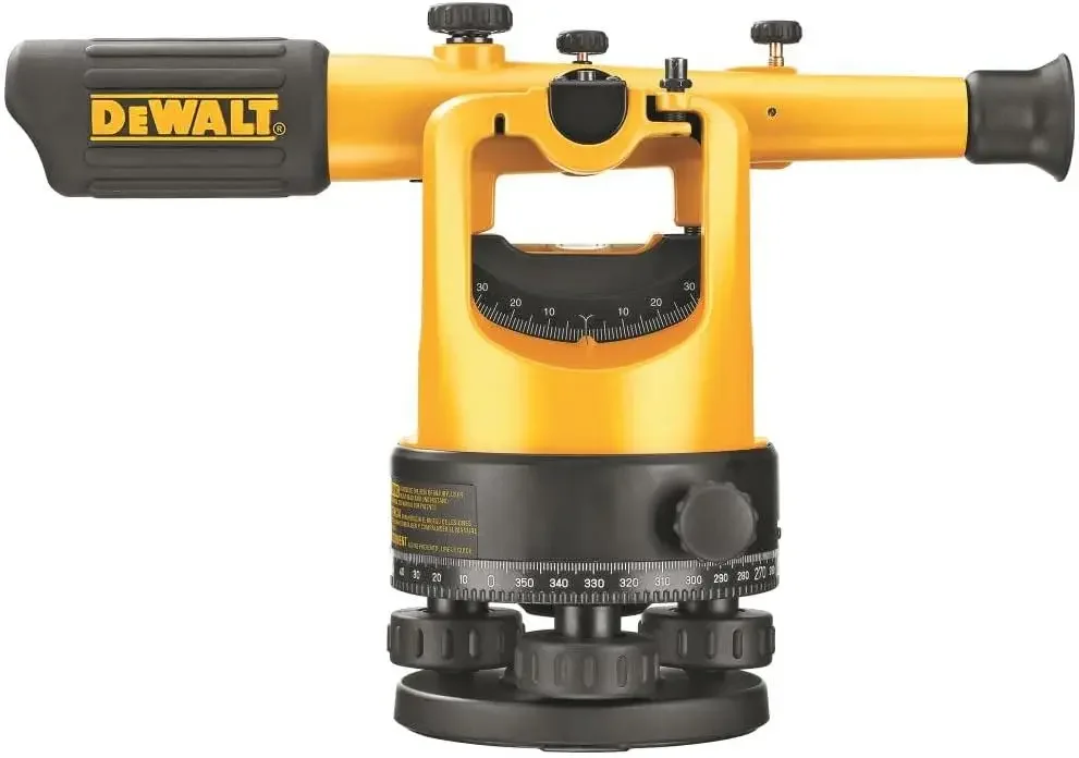 DEWALT Transit Level with Tripod, Rod, and Carrying Case, 20X Magnification (DW092PK)