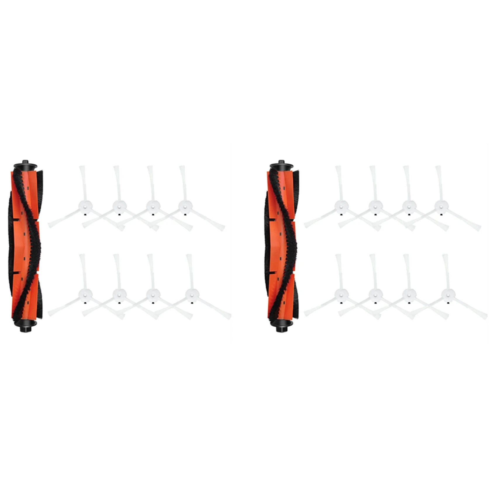 A98G-2X สําหรับ Lydsto W2 All-In-One Self-Cleaning & Emptying หุ่นยนต์เครื่องดูดฝุ่น Roller แปรงหลักแปรงด้านข้าง