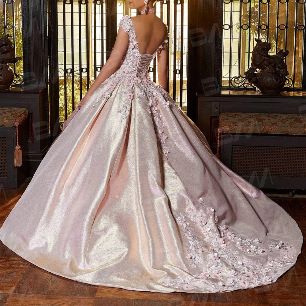 Embellished Tulle Quinceañeraชุดคริสตัลประดับด้วยลูกปัดปักQuinceaneraชุด 2023 รัดตัวกลับค็อกเทลชุดVestidos De