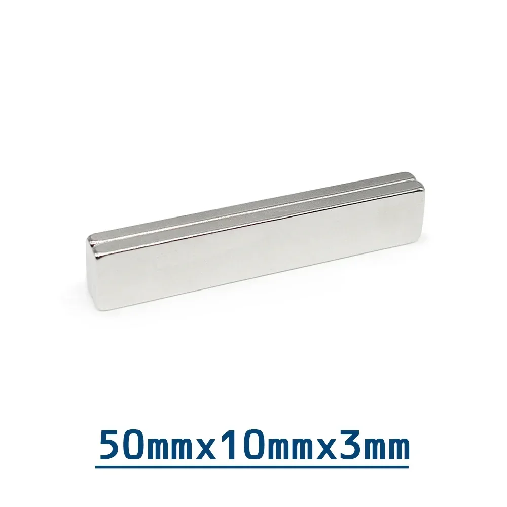 2/5/10/15/20/30PCS 50x10x3mm Block Strong Powerful Magnets N35 Long Permanent Magnet 50x10x3 Quadrate Neodymium Magnet 50*10*3