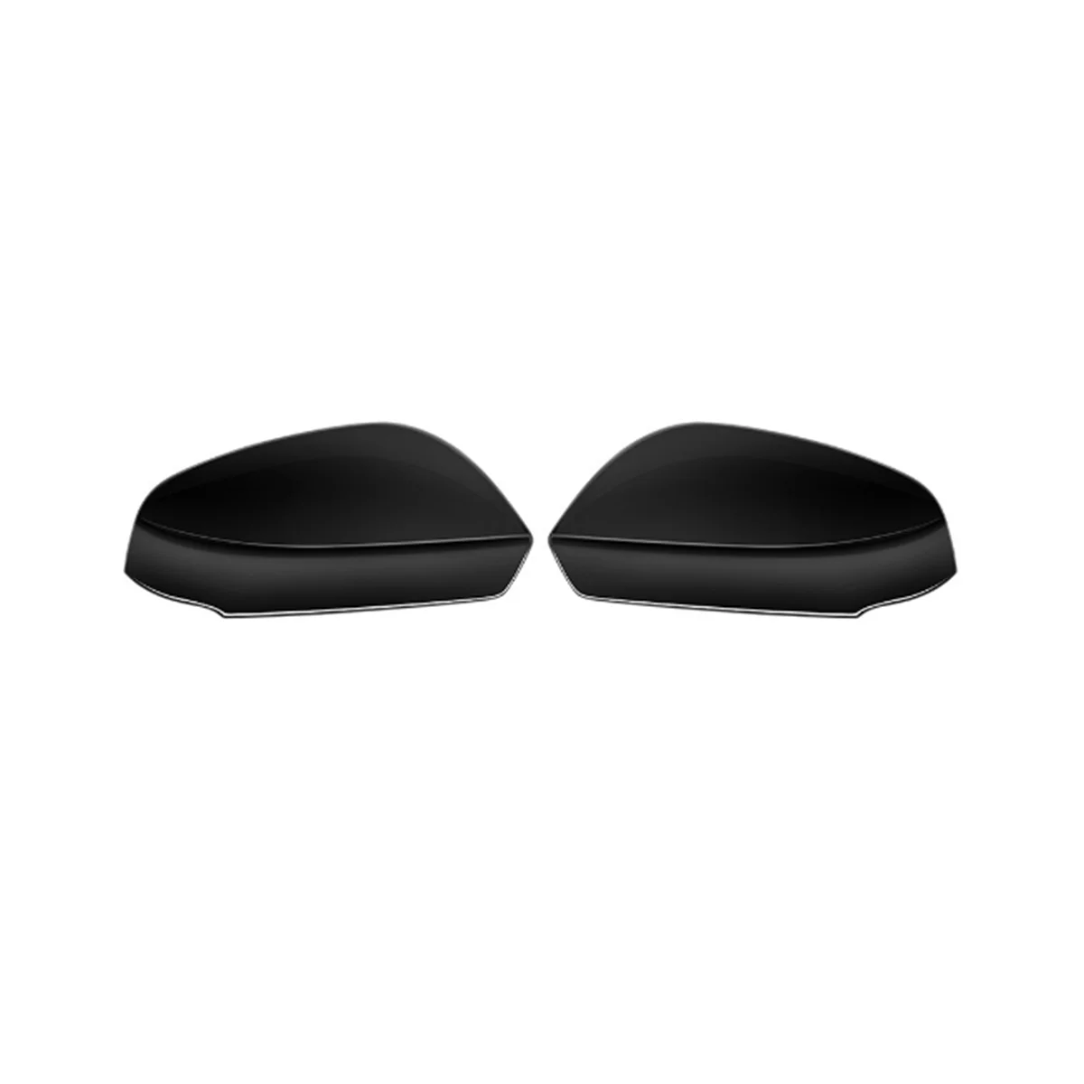 Car Bright Black Side Mirror Covers Side Wing Mirror Cover Cap for Toyota Alphard 40 Series 2023+