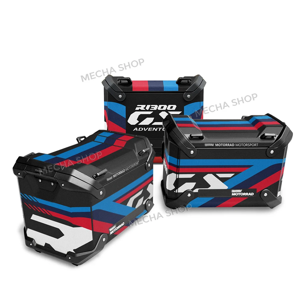 For R1300GS Adventure Triple Black 2024 2025 Aluminium Panniers Top Box Decal Sticker Kit