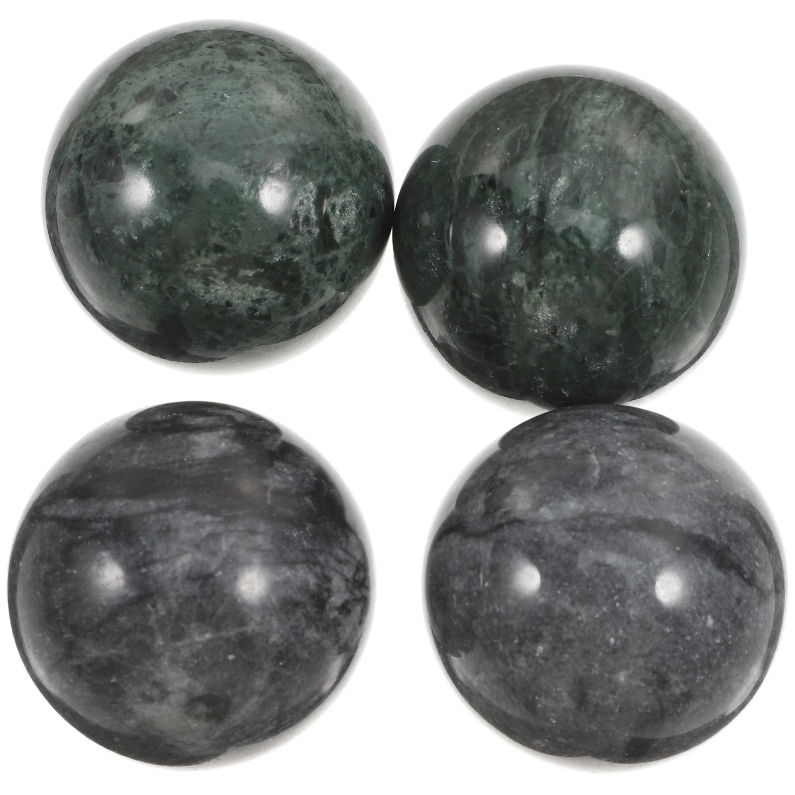 4pcs Hand Round Fitness Balls Marble Pattern Hand Training Ball Health Exercise Ball Hand Massage Fitness Ball Beauty Health