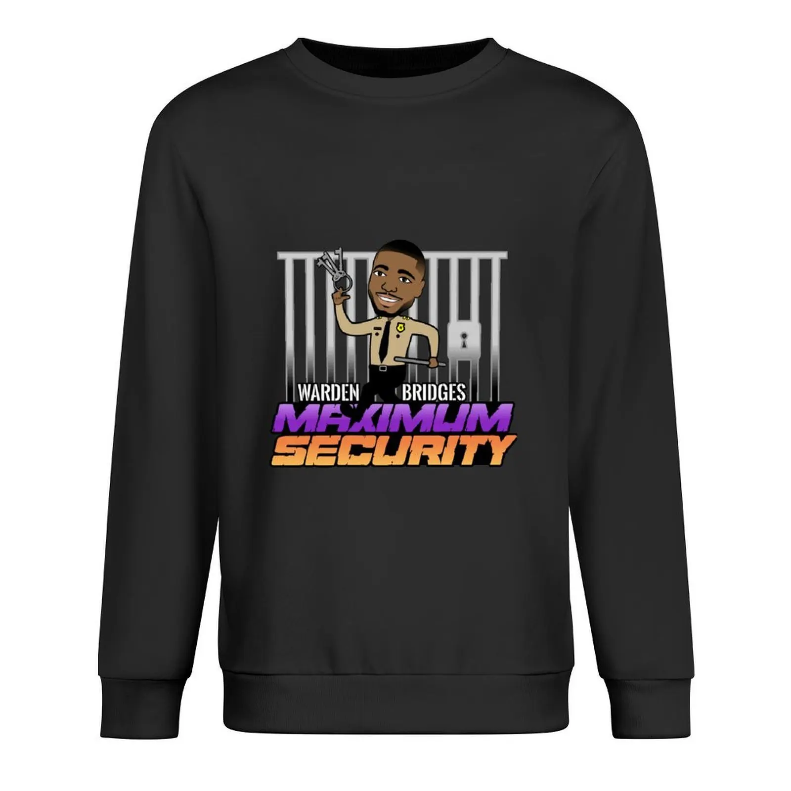 

Warden Bridges MAXIMUM SECURITY Pullover aesthetic clothing men's winter sweater japanese style hooded sweatshirts