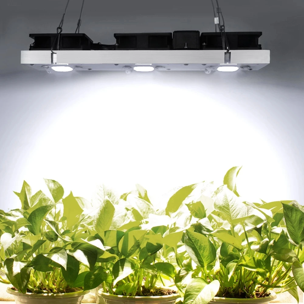 Full Spectrum COB LED Grow Lamps 50W 100W 150W 200W With Fan Plant Lighting for Greenhouse Hydroponics Seeds of Indoor Flowers