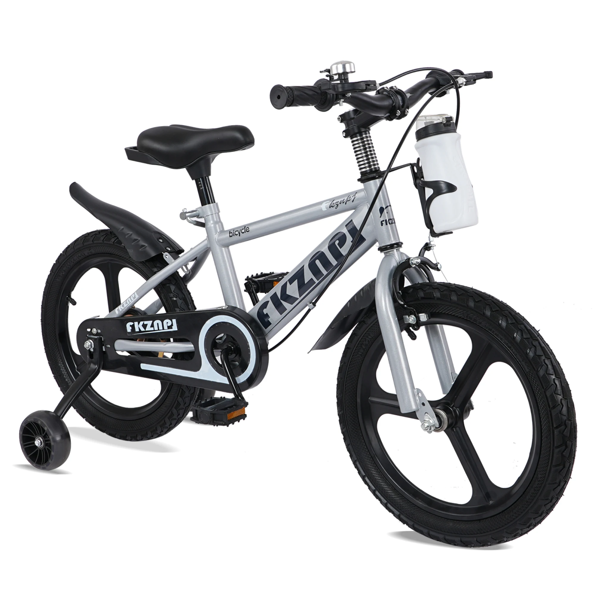 

16 & 18 Inch Kids Bike - High Carbon Steel Frame, Magnesium Alloy Glow Wheels, Adjustable Seat & Water Bottle, for Aged 3-9