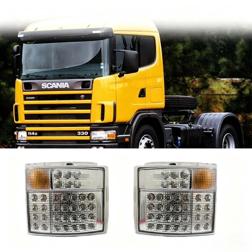 Luz de Canto LED 24V Esquerda Direita DRL Indicador de Direção para Scania P420 G440 P410 P310 P380 OEM 1385410 1387155