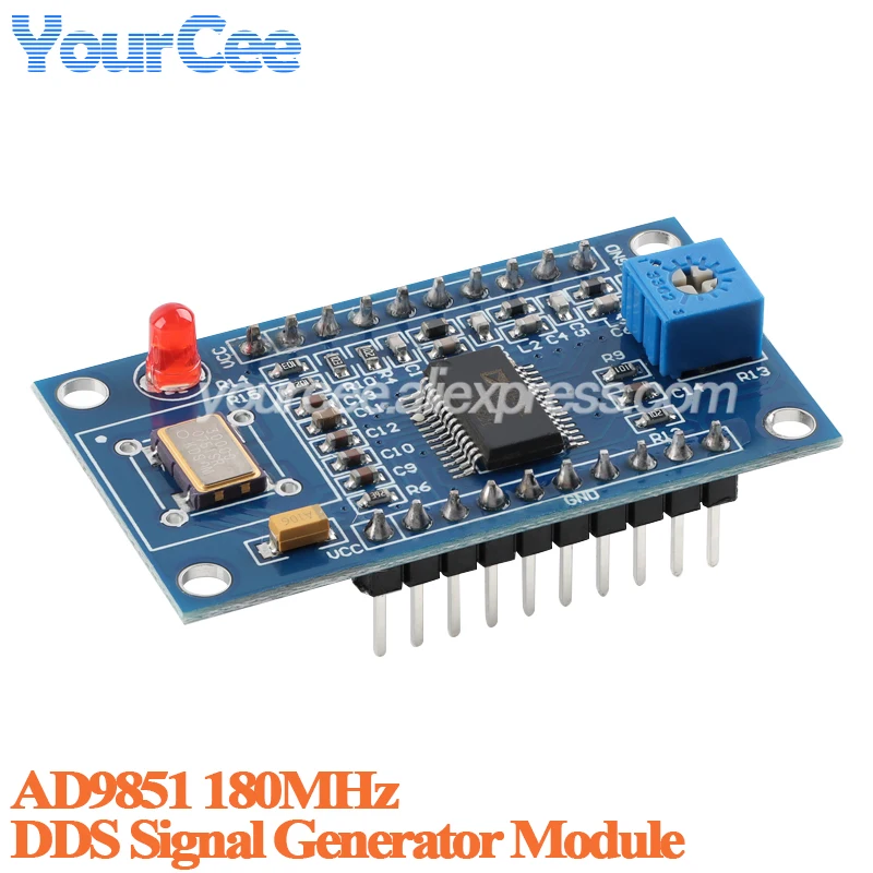 5 szt./1 szt. AD9850 125MHz AD9851 180MHz Moduł generatora sygnału DDS Generator sinusoidalny i kwadratowy Płytka rozwojowa 0-1MHz — zdjęcie 6
