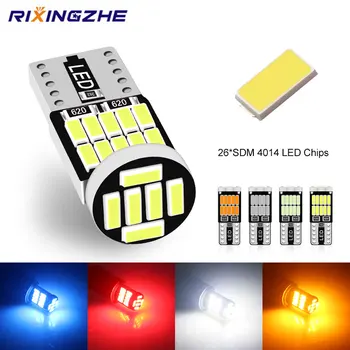 RXZ Canbus W5W bombillas LED T10 26SMD 4014 para luces de posición de estacionamiento de coche, luces de techo de mapa Interior 12V blanco Amer brillante