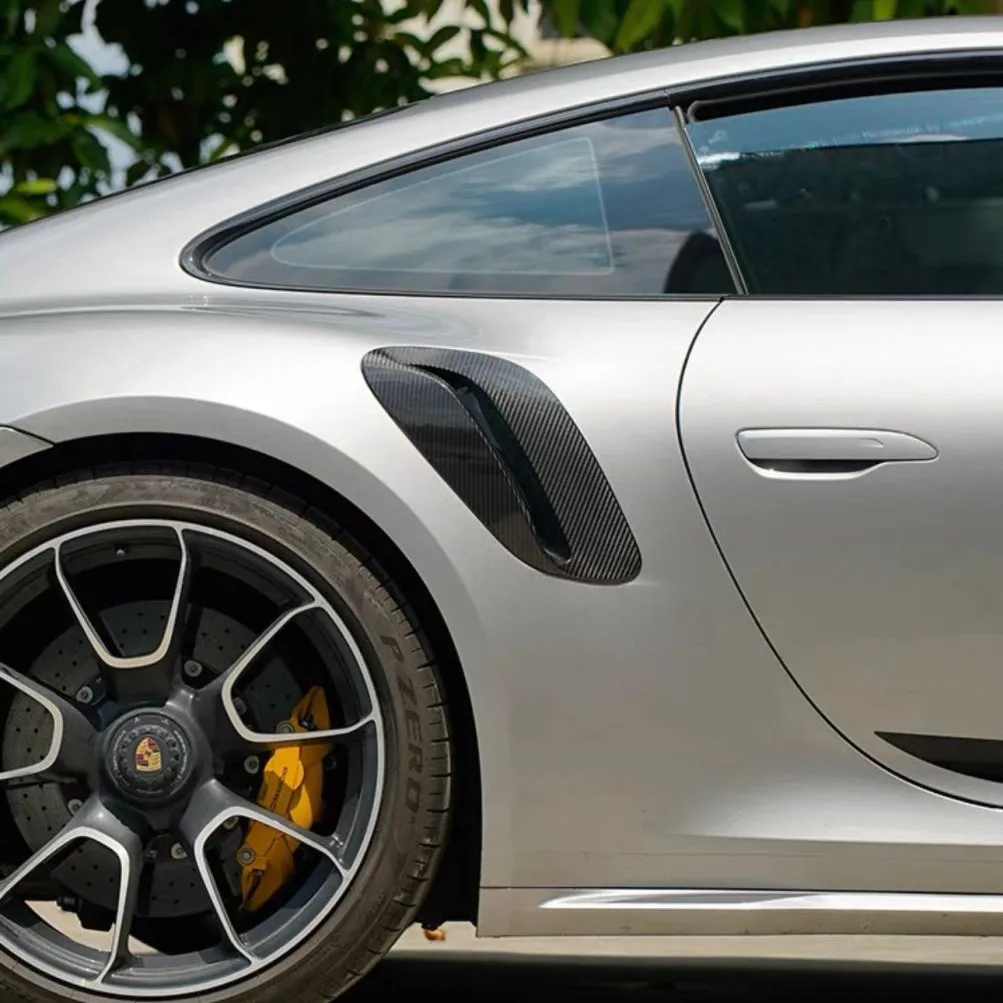 Carbon fiber rear fender trend for Porsche 911 Turbo S 992.1 retrofit