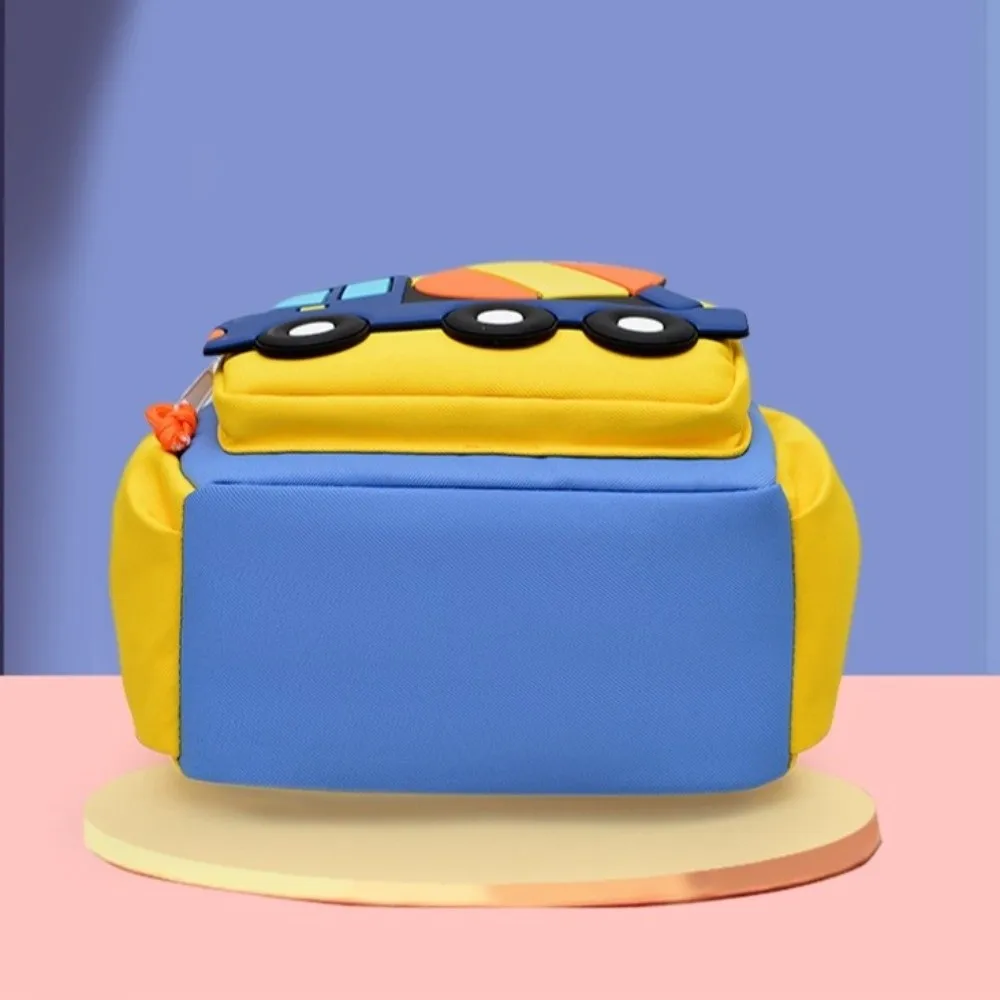 Cartoon Car Children Backpack Lightweight Versatile Kid Shoulder Bag Breathable Large Capacity School Bag for Children