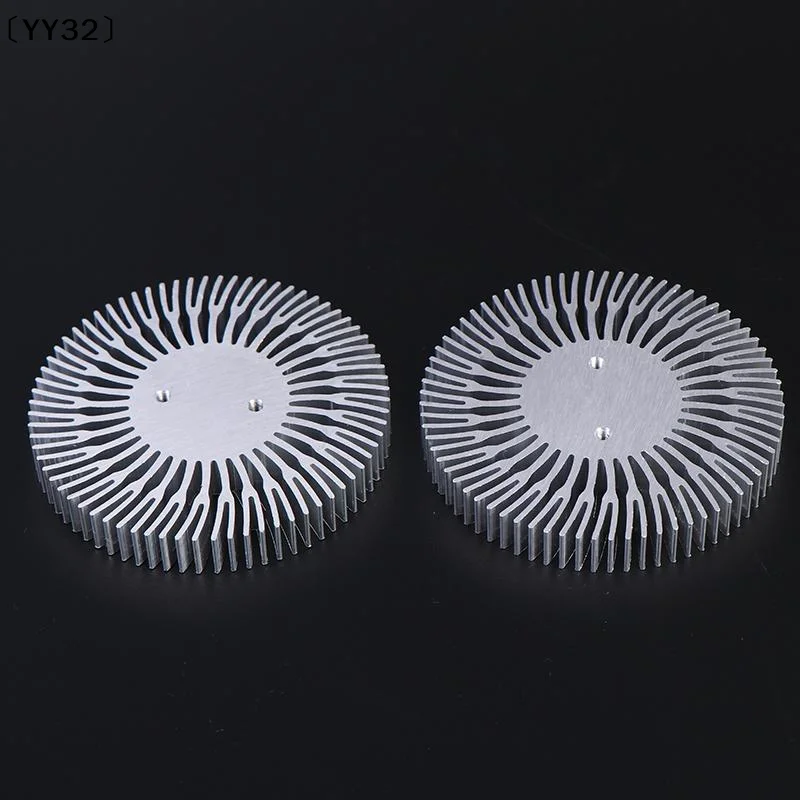 1/2Pcs D72mm*H10mm Led Radiator 4W 5W 6W 7W High Power Aluminum Alloy Led COB Heatsink Replacement Parts〔YY32〕