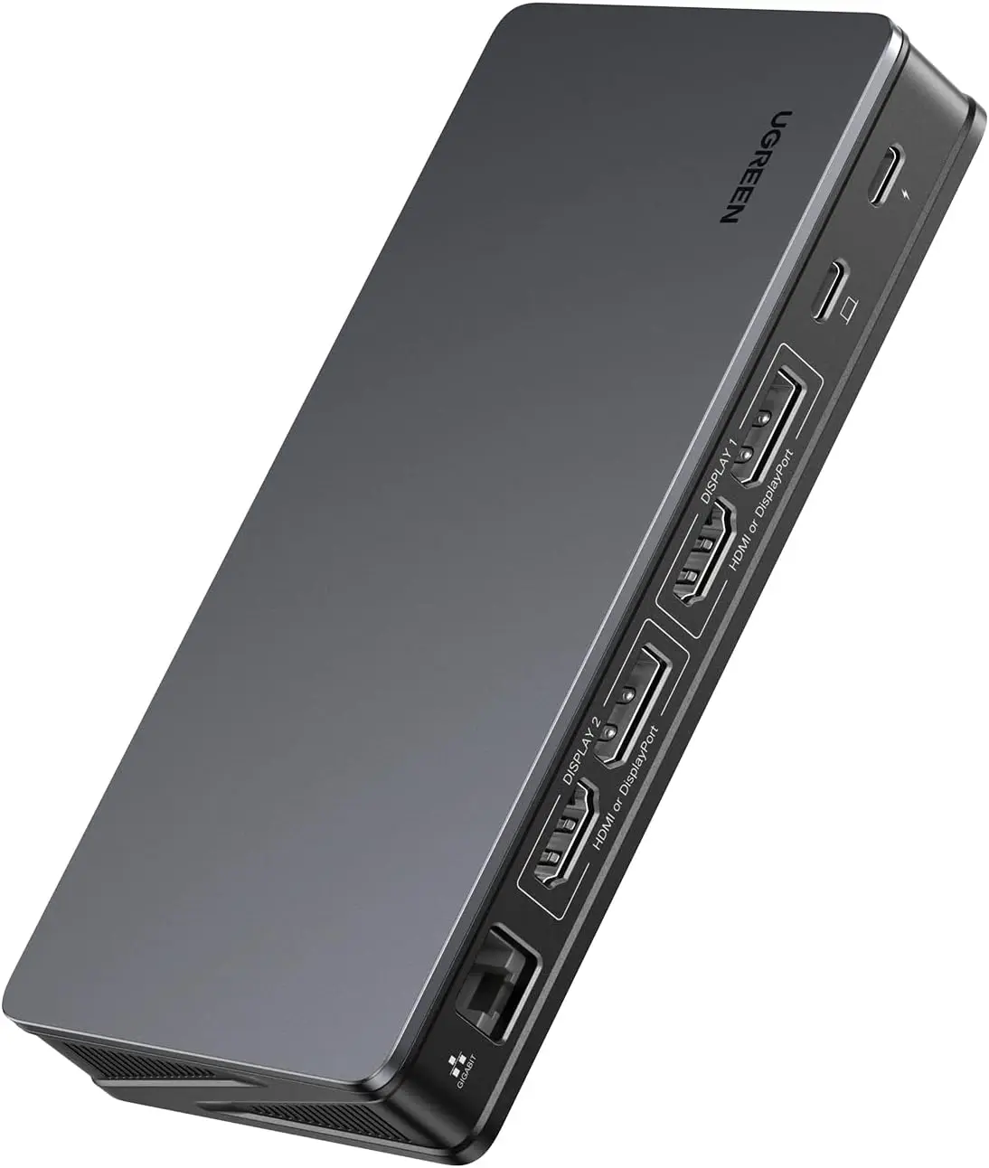 

Док-станция USB C 9 в 1 для MacBook и Windows, два монитора 4K при 60 Гц, порта данных 10 Гбит/с, зарядка PD 100 Вт