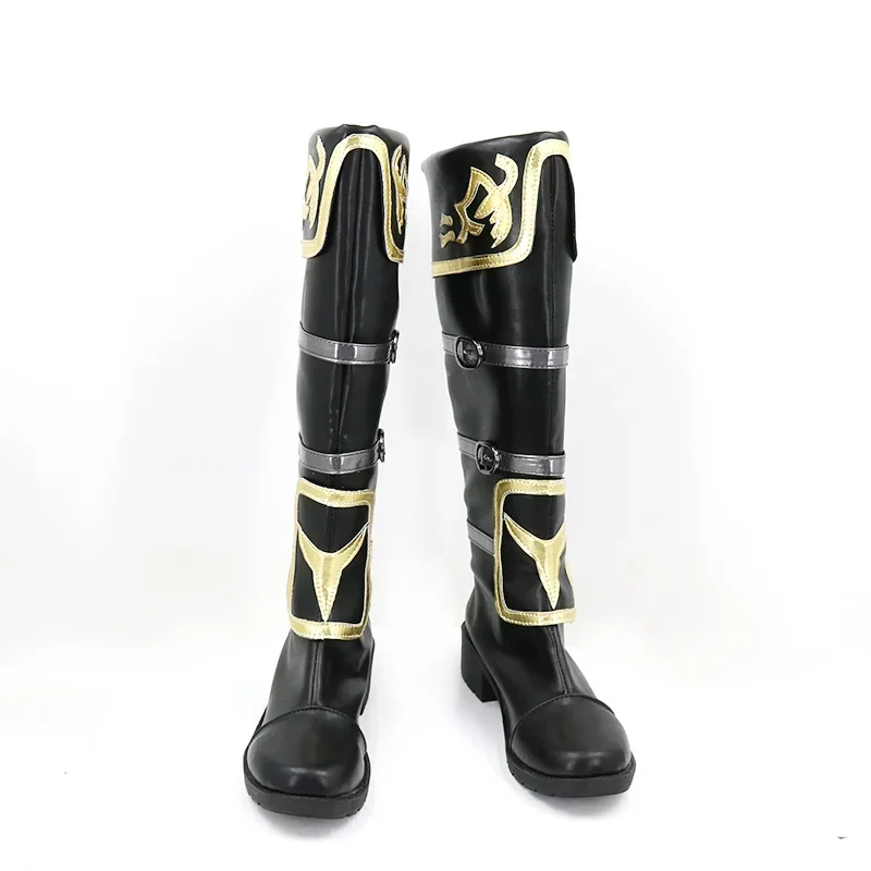 Jogo identidade v noite relógio ithaqua cosplay sapatos de couro do plutônio botas de carnaval de halloween cosplay prop feito sob encomenda