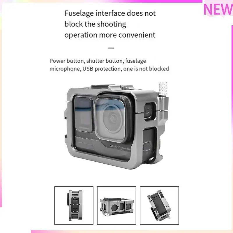 B27B Camera Cage For Insta360 Ace /Ace Pro Frame Case Quick Release Case Mount Adapter