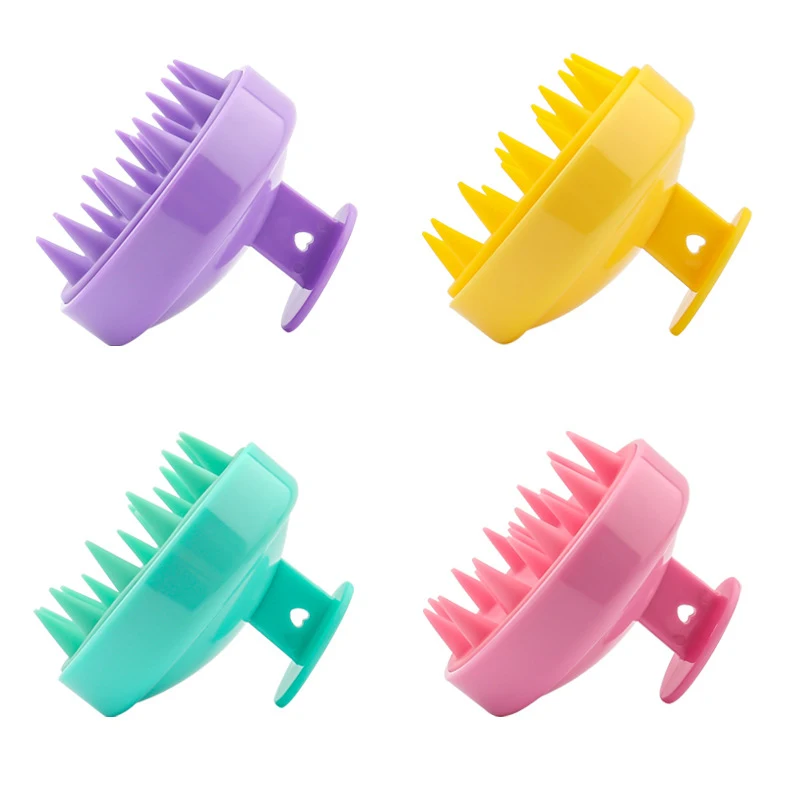 Silicone Massage Comb Shower Brush Head Body To Wash Clean Care Hair Root Itching Scalp Bath Spa Anti-Dandruff Shampoo Tools