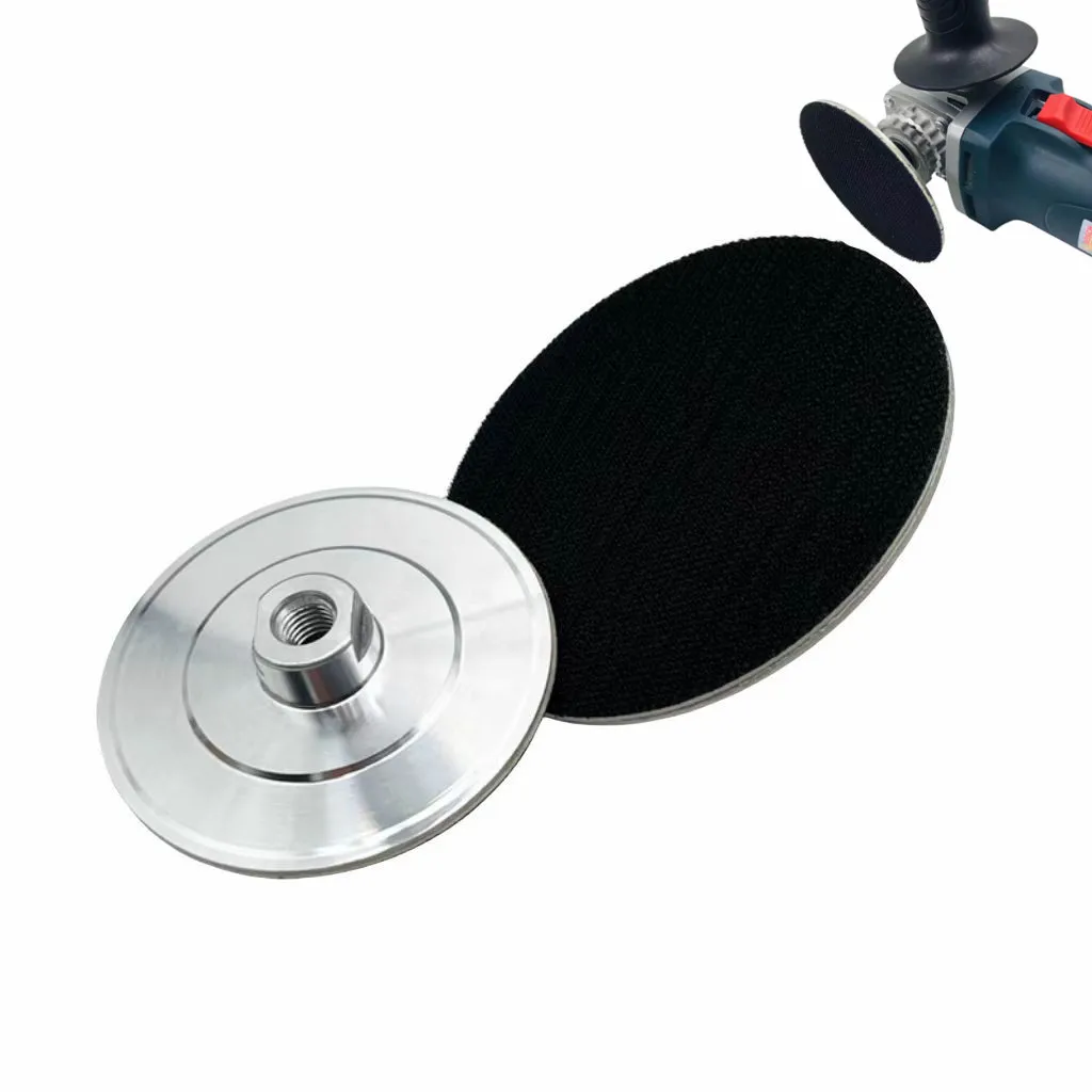 

100mm Backer Backing Holder, Diamond Polishing Pads, Aluminum Base Pads, 4", M14, M10, 5/8-11, 1pc