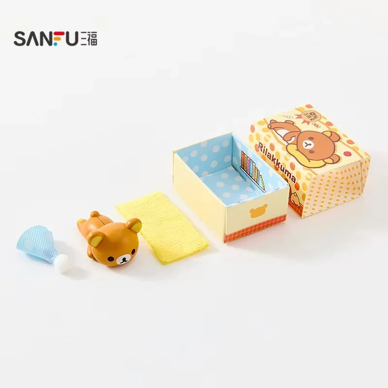 Sanfu Authentic Rilakkuma Candy Box Mini Blind Mystery Box Kawaii Cute Collectible Figure Desktop Decor Gift For Women view 2