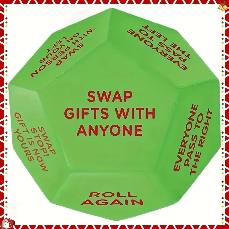 جديد سانتا مبادلة هدية تبادل النرد حفلة عيد الميلاد لعبة لعبة النرد متعدد السطوح لمتعة عطلة