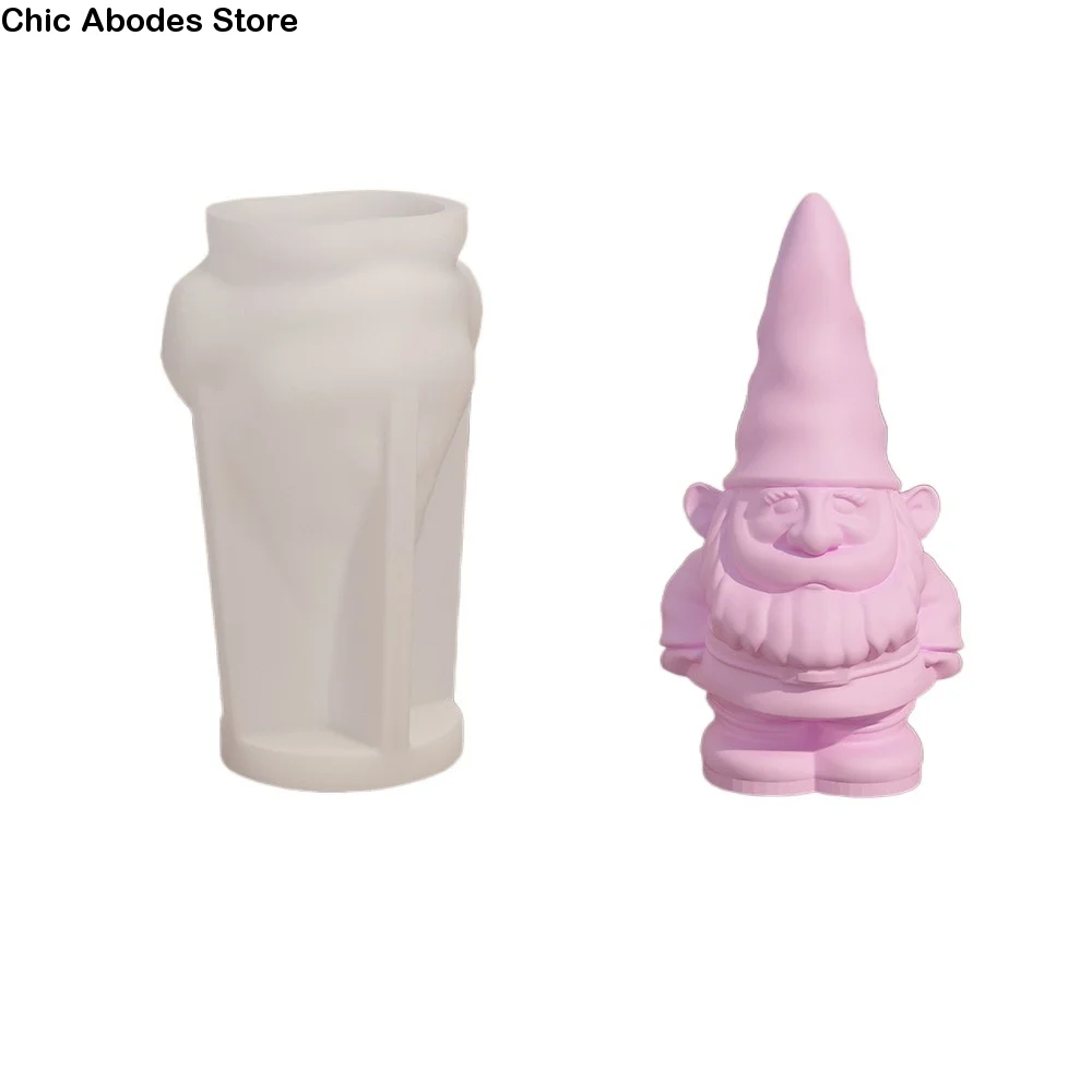 Aromatic Candle Silicone Christmas Candle Mold DIY Dwarf Soap Making Mold Handcraft Creativity Plaster Mold Candle Making