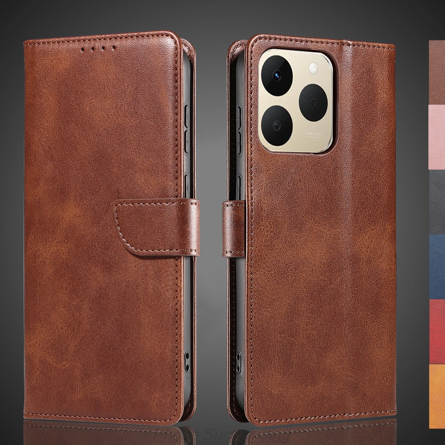 محفظة حافظة جلدية لهاتف OPPO Realme 15T 5G Pu حقائب هاتف جلدية حافظة واقية Capa Fundas Coque