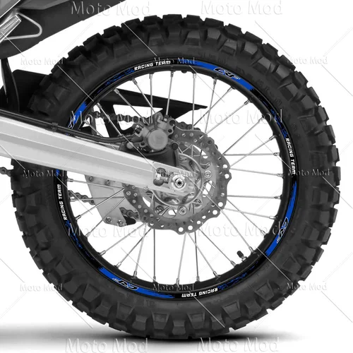 Imagen 2 del producto Para Honda CRF 450 crf 250 l crf 300L 450x450r 250r 250f 150l 230 pegatina reflectante para rueda de motocicleta llanta calcomanía cinta de raya de cubo
