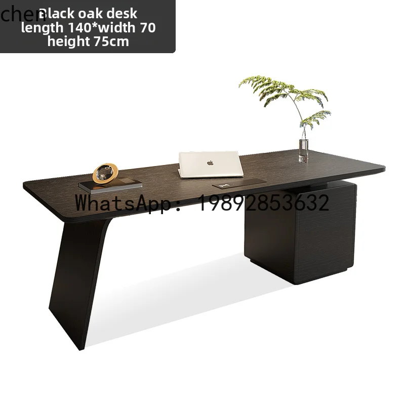 YFY Style Study Desk Home Living Room Solid Wood Desktop Computer Desk Writing  High-end Office Desk