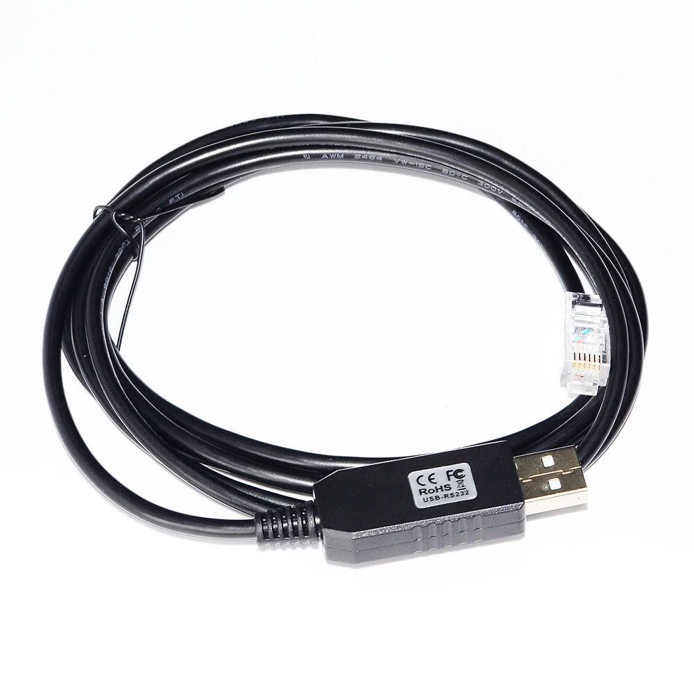 FTDI FT232RL CHIP USB TO RJ12 PLUG RS232 SERIAL CONTROL CABLE FOR OPTEC FOCUSLYNX DUAL-FOCUS CONTROLLER TO PC I/O #17695 KABLE