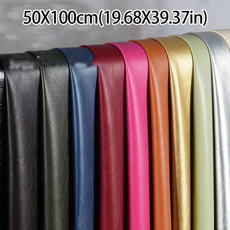 

50X140Cm Pu Soft Leather Fabric Matte Faux Leather Synthetic for Sewing Clothe Jacket Sofa Furniture Material Car Interior Diy